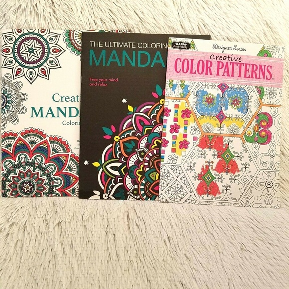 Other - Lot of 3 Adult Coloring Books~Mandalas~Pattern 588